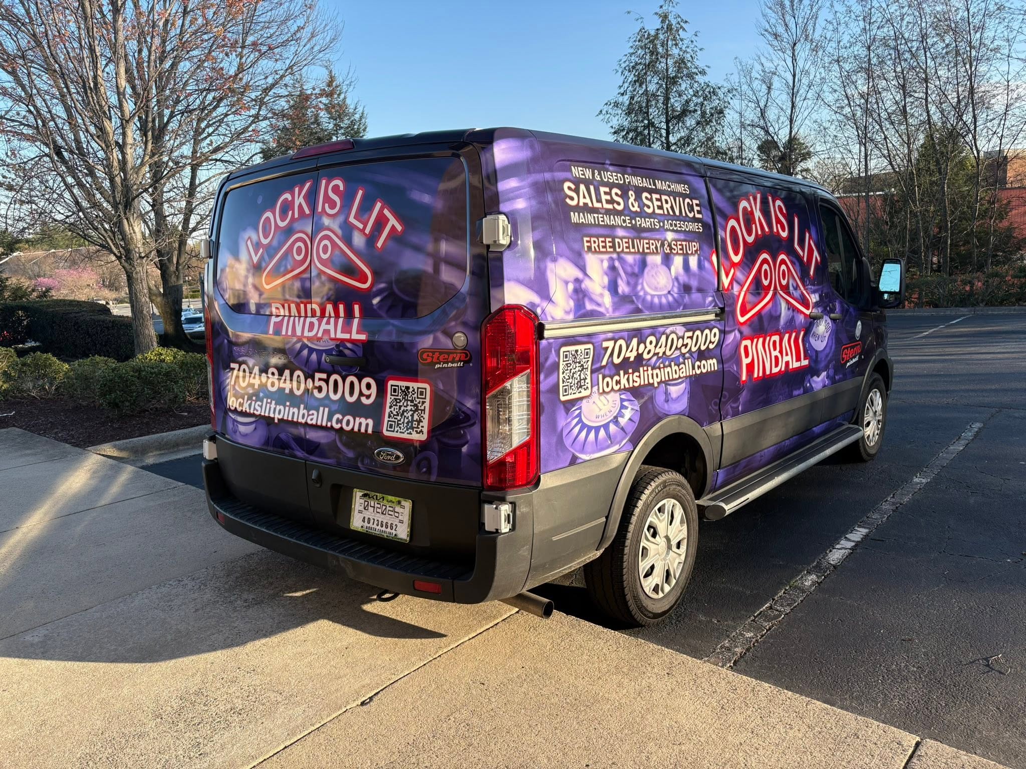 Lock is Lit Pinball van