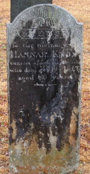 Hannah Knox's gravestone