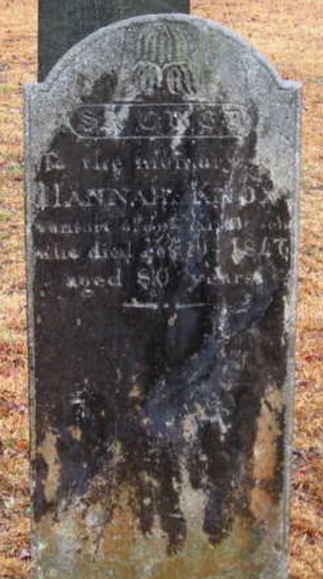 Hannah Knox gravestone