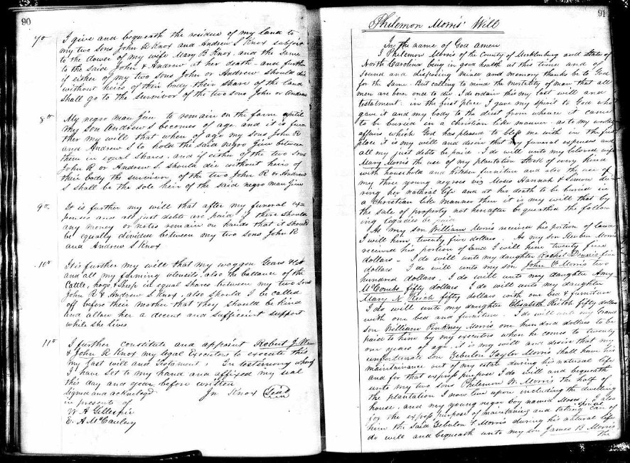 John Knox's will and testament, page two
