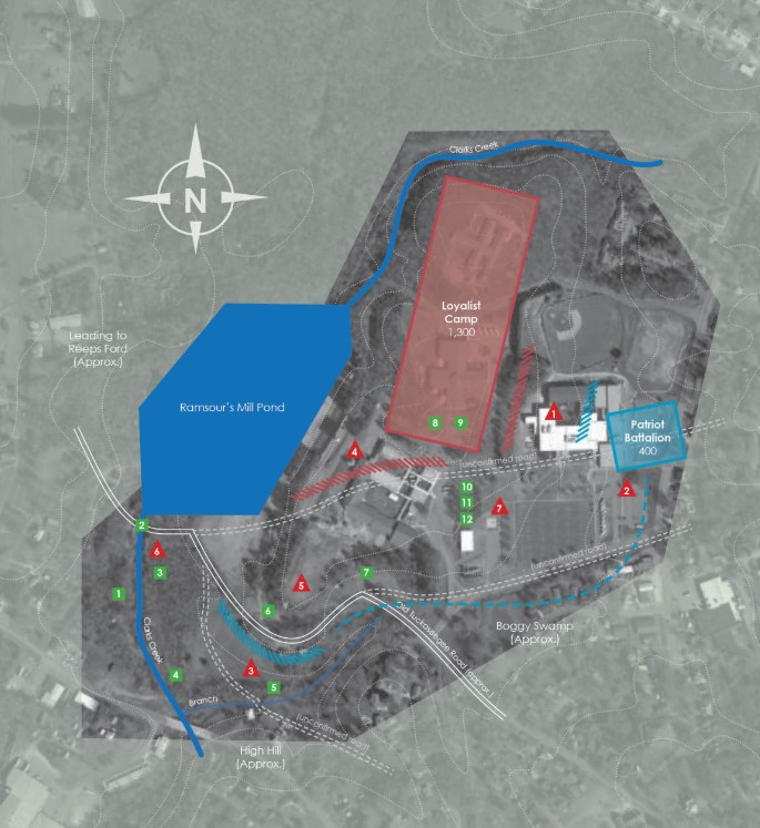 Map of the Ramseur's Mill battleground